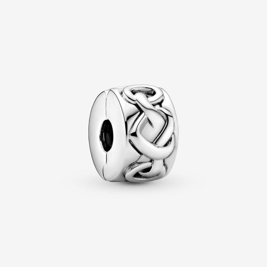 Charm Clip Corazones Anudados