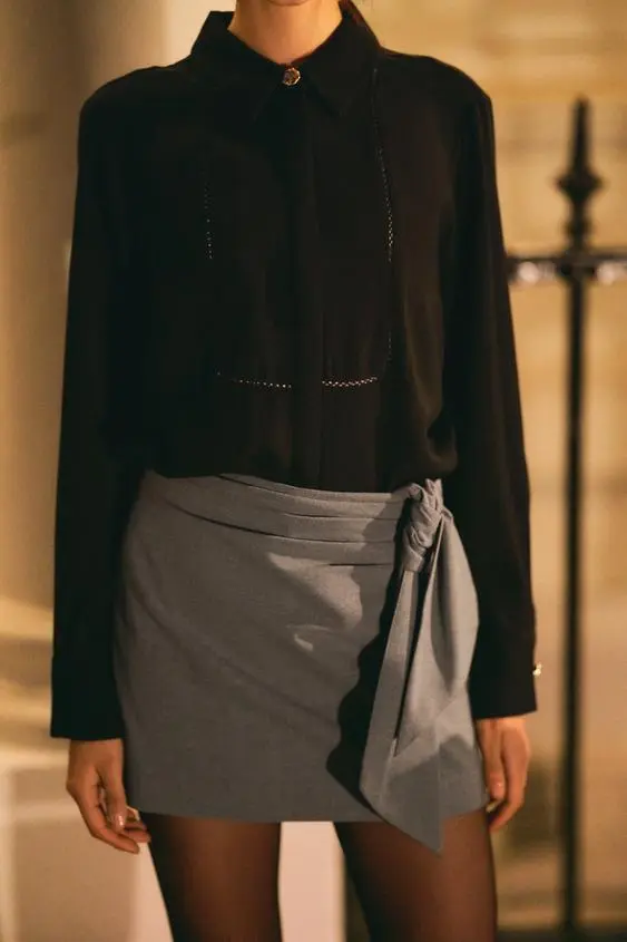 Camisa Crepe Entredoses