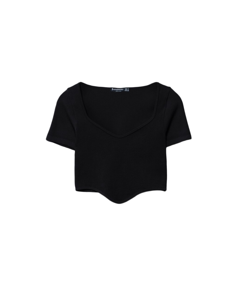 Camiseta seamless (Negro, XS)