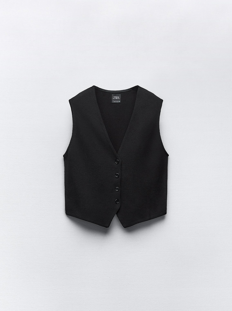 Chaleco Jacquard Estructura