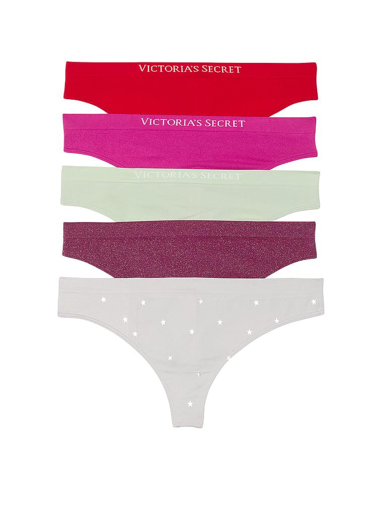 Panty tipo tanga sin costuras Victoria's Secret (Gris)