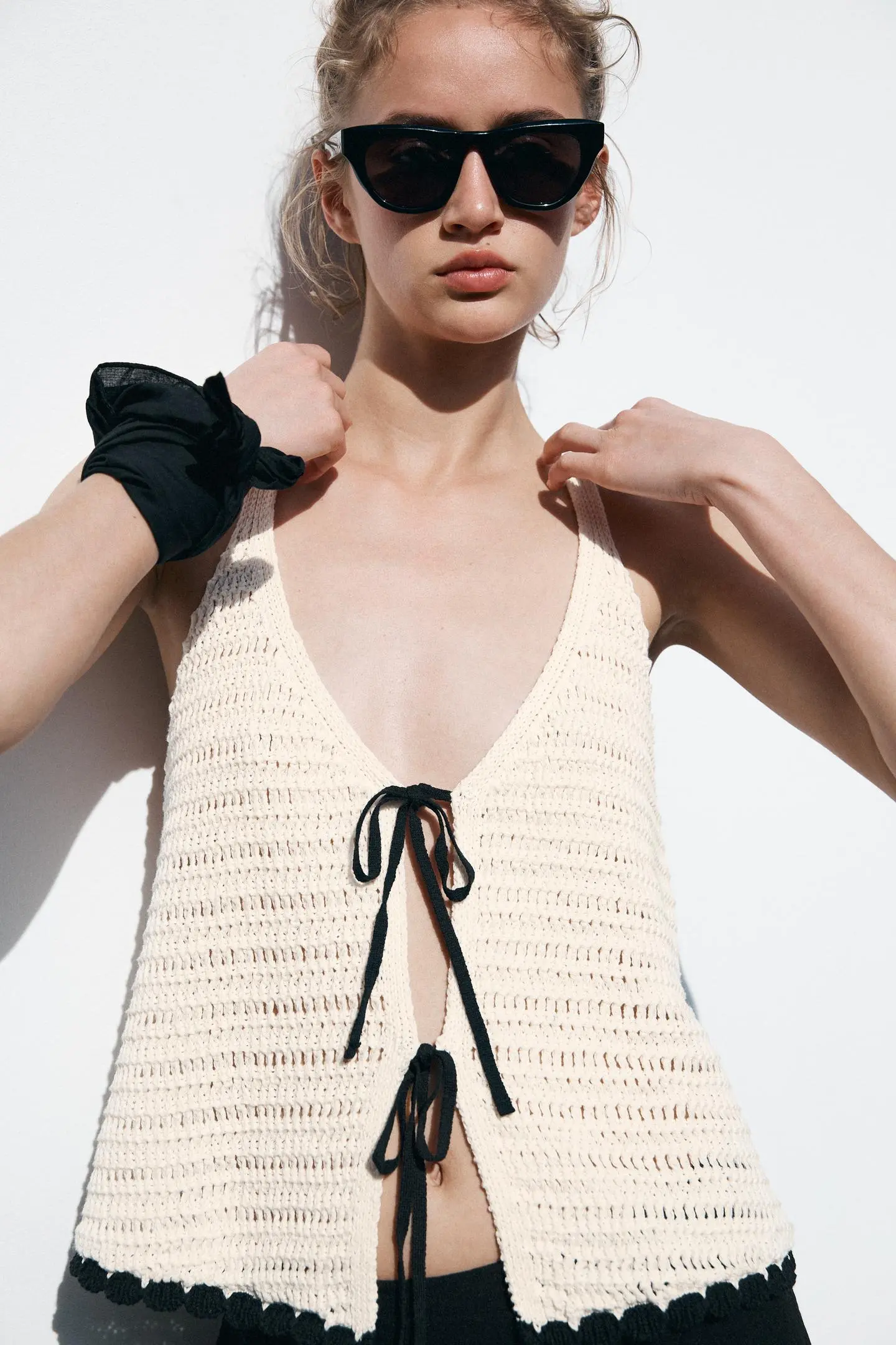 Top Crochet Lazos
