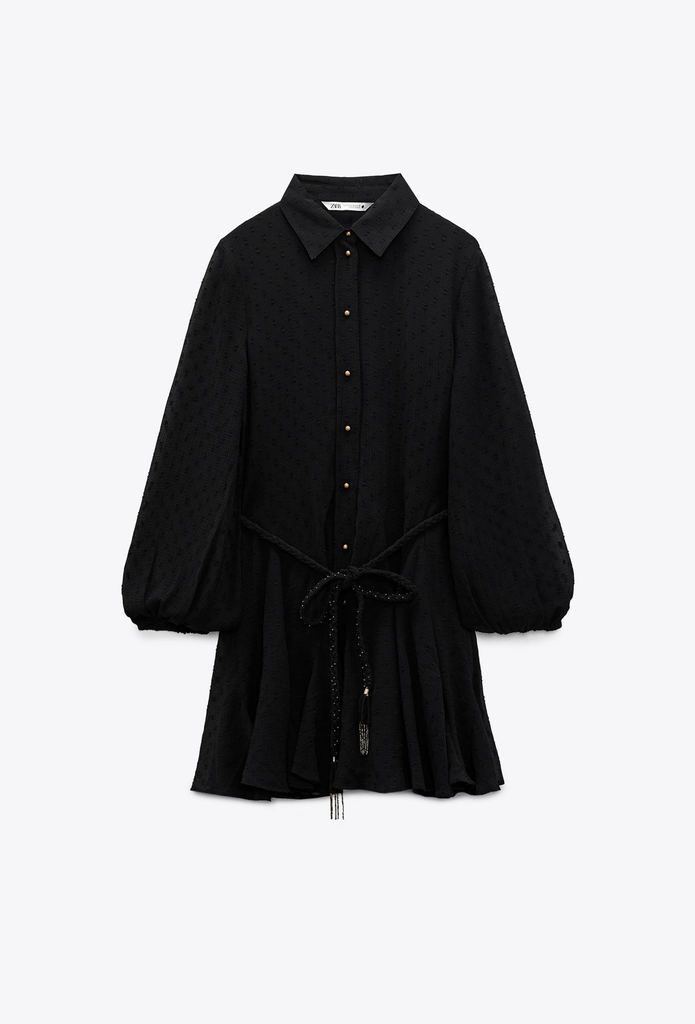 Vestido Corto Plumeti