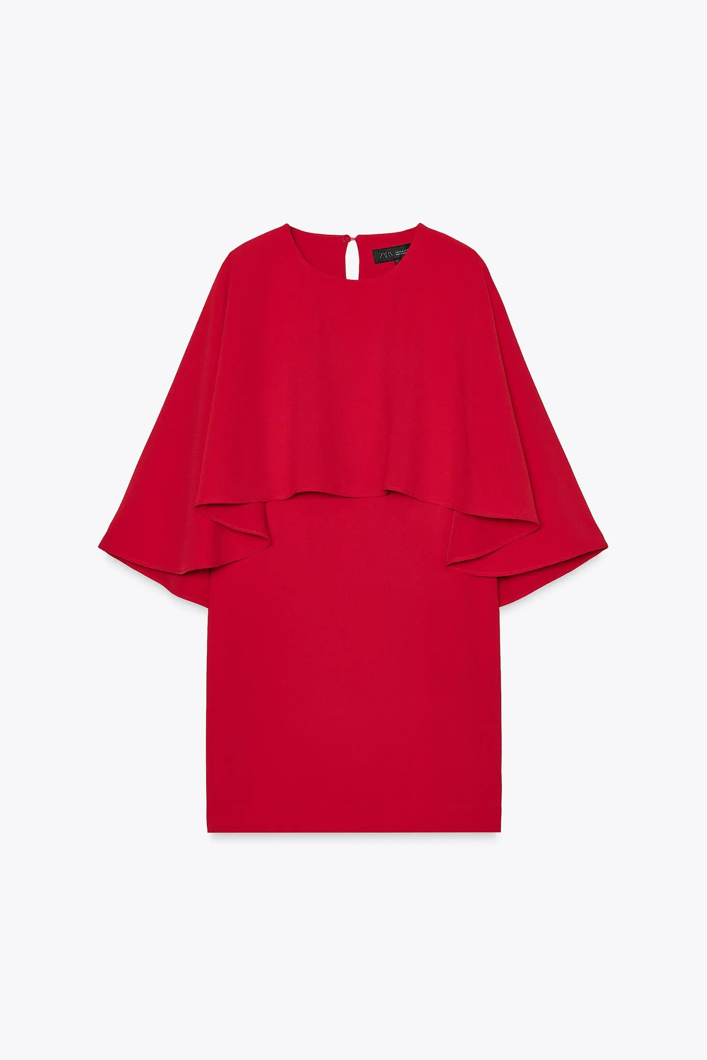 Vestido Corto con Capa ZW Collection
