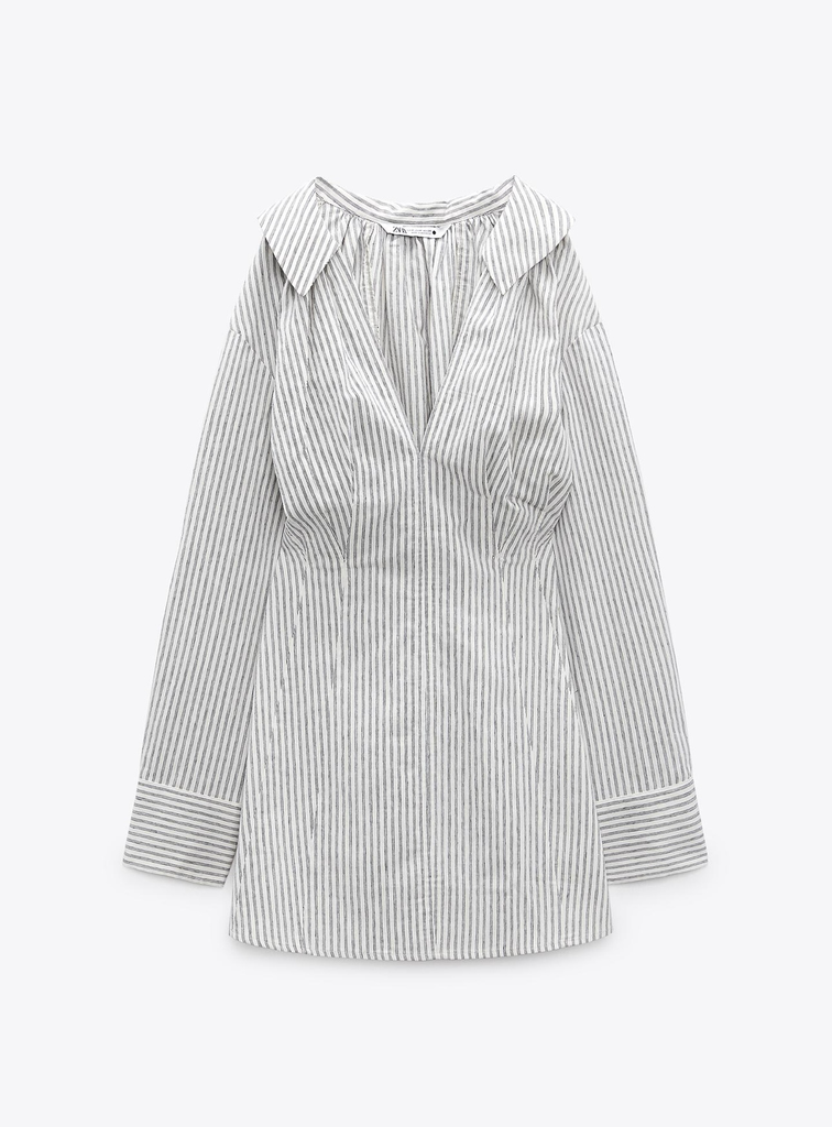 Vestido Corto con Rayas