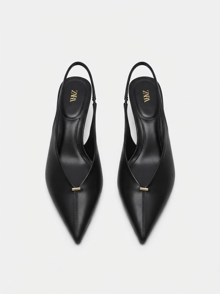 Sandalias Stilettos Accesorio Dorado