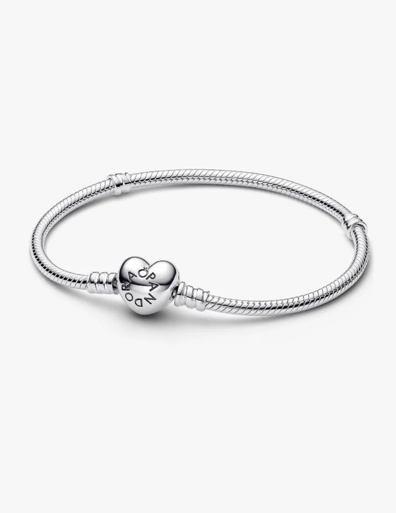 Pulsera Diseño Cadena de Serpiente y Corazón de Moments