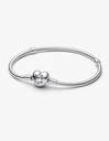 Pulsera Diseño Cadena de Serpiente y Corazón de Moments