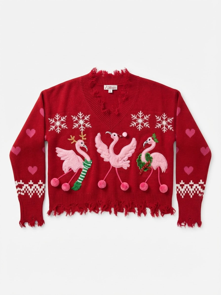 Flamingos Knit