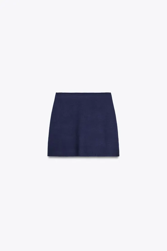 Falda Mini Punto Liso