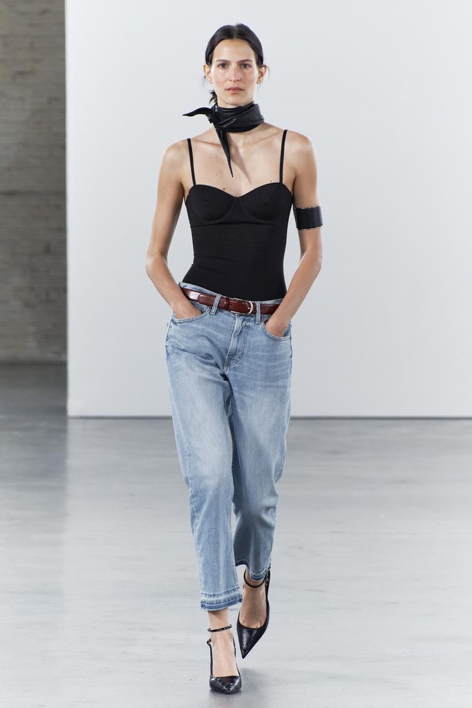 Jeans ZW Collection Slim Relaxed Tiro Medio