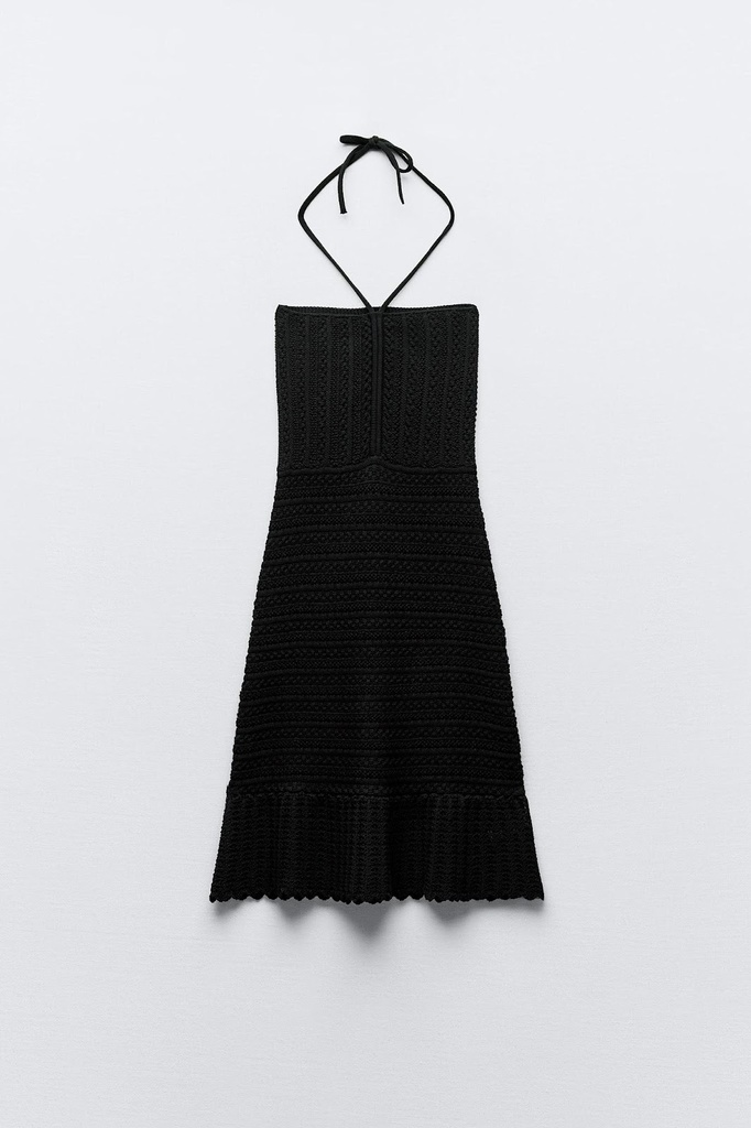 Vestido Punto Pointelle Nudo